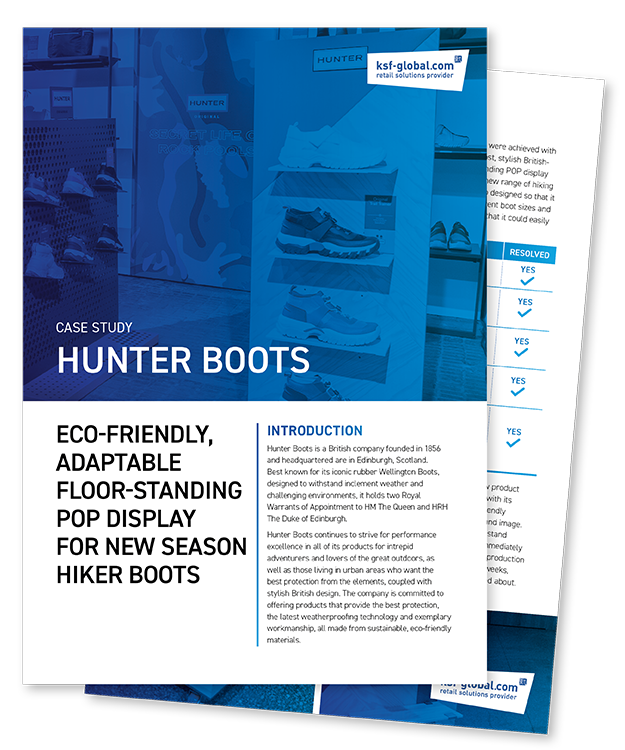 Case Study: Eco-Friendly POP Display for Hunter Boots